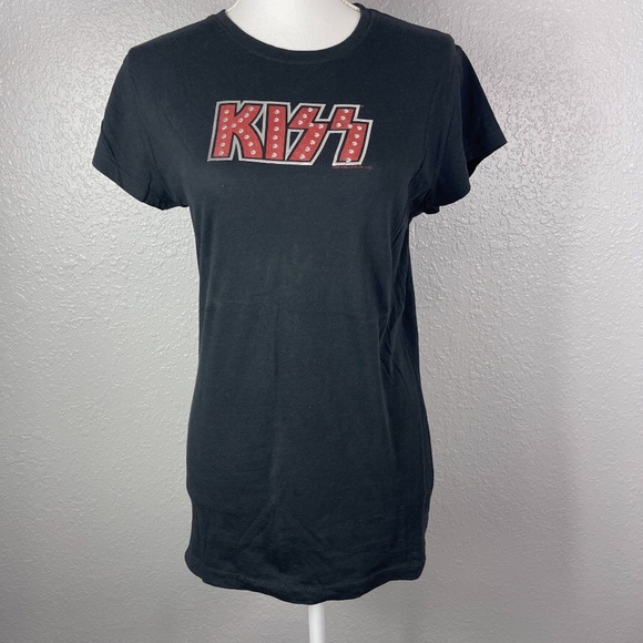 Vintage Vinyl KISS Black t-shirt XL - Picture 1 of 10